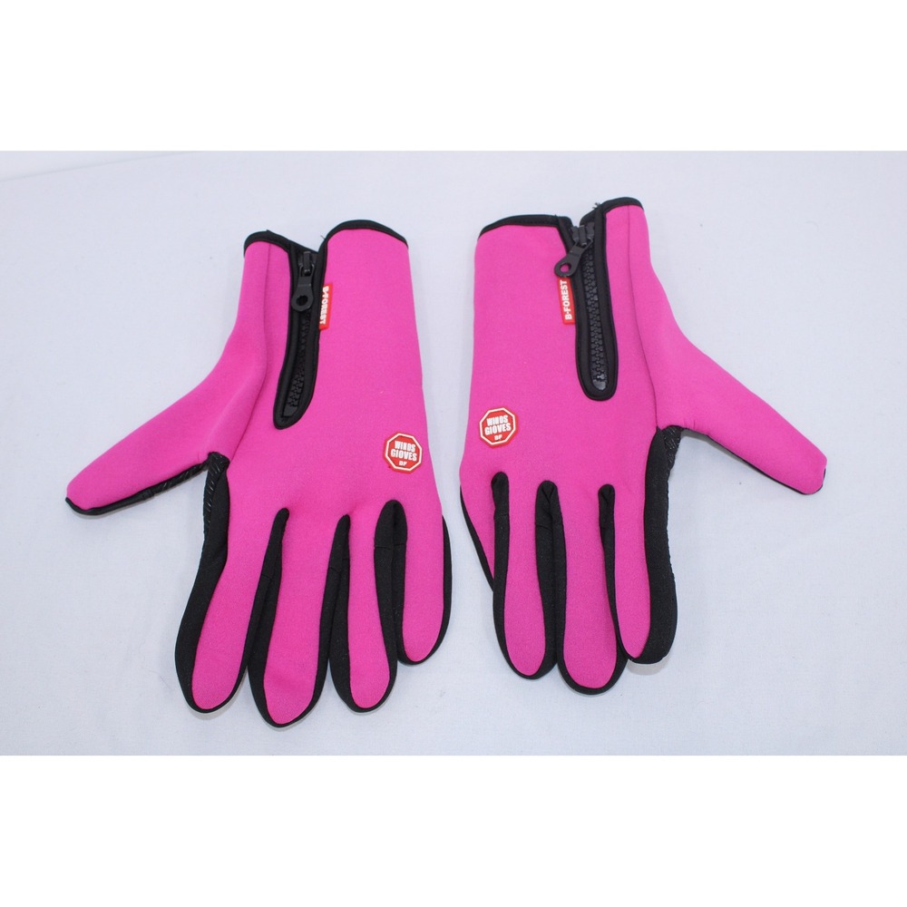 B-Forest Winds Gloves Pink Black Windproof Touchscreen Cycling XL HSOMG ON